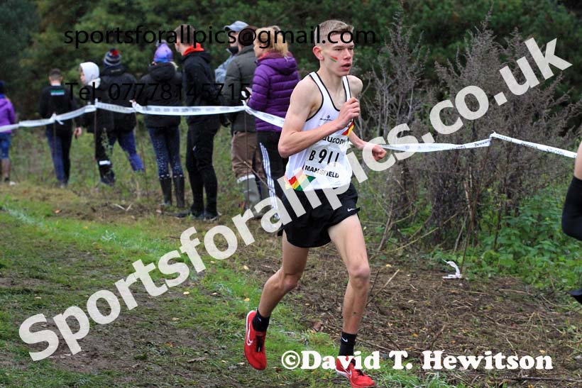 Boys Under-15s, 2022 National Cross Country Relays, Berry Hill Park, Mansfield.  Photo: David T. Hewitson/Sports for All Pics